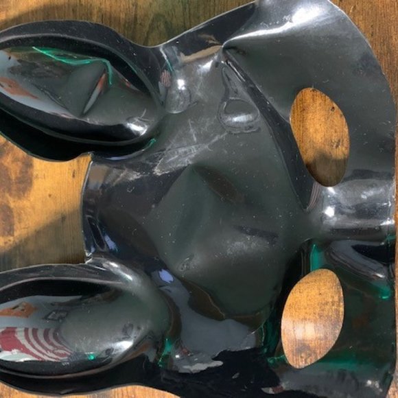 Masquerade Rabbit Mask Bunny Mask, Black Adult Bunny Ear Rabbit Mask - Picture 2 of 4